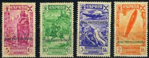 Timbres: Marruecos Beneficencia 1938 (sobrecarga ”ZONA PROTECTORADO”)